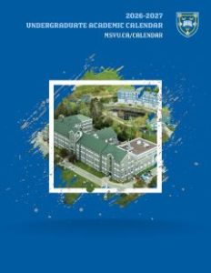 Undergraduate Calendar cover photo, Evaristus Hall