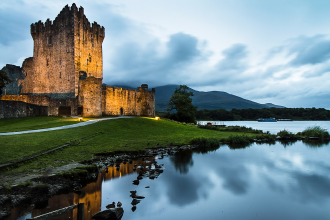 A picture of a castle in Ireland