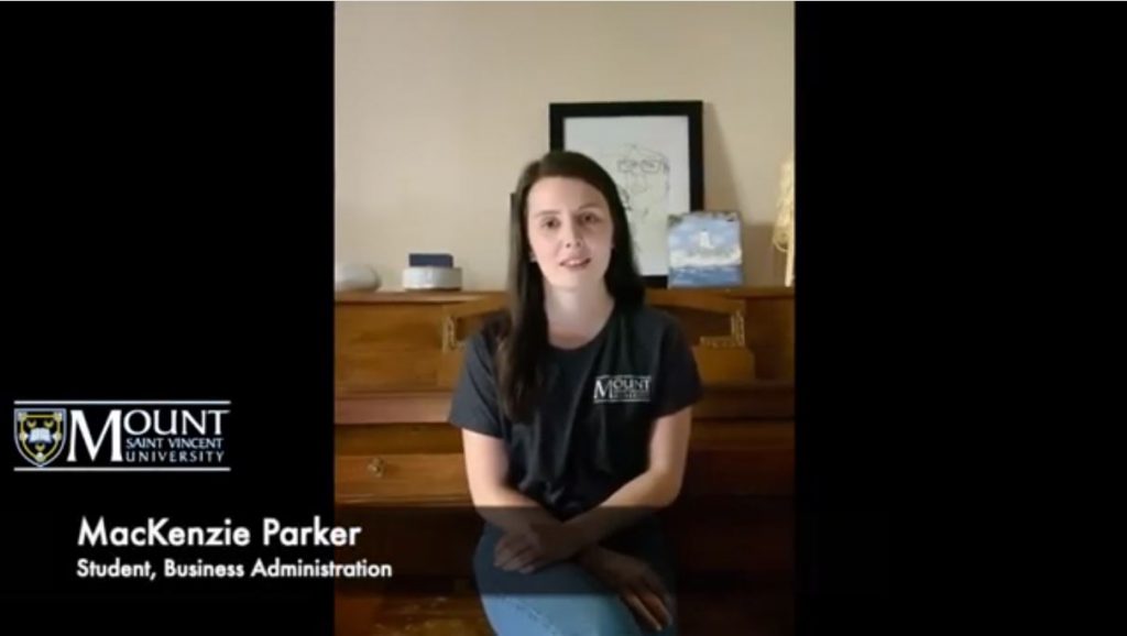 2020 Business Administration student MacKenzie Parker video