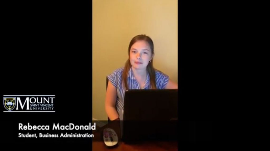 2020 Business Administration Student Rebecca MacDonald