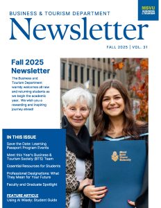 Business administration and tourism and hospitality management Volume 31 Newsletter cover 