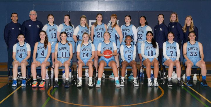 The MSVU 2023-2024 Women's Basketball Team