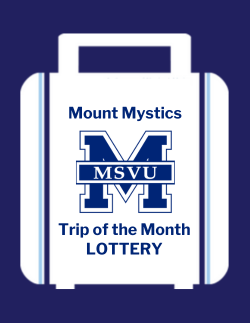 Logo for the Mount Mystics Trip of the Month Lottery.