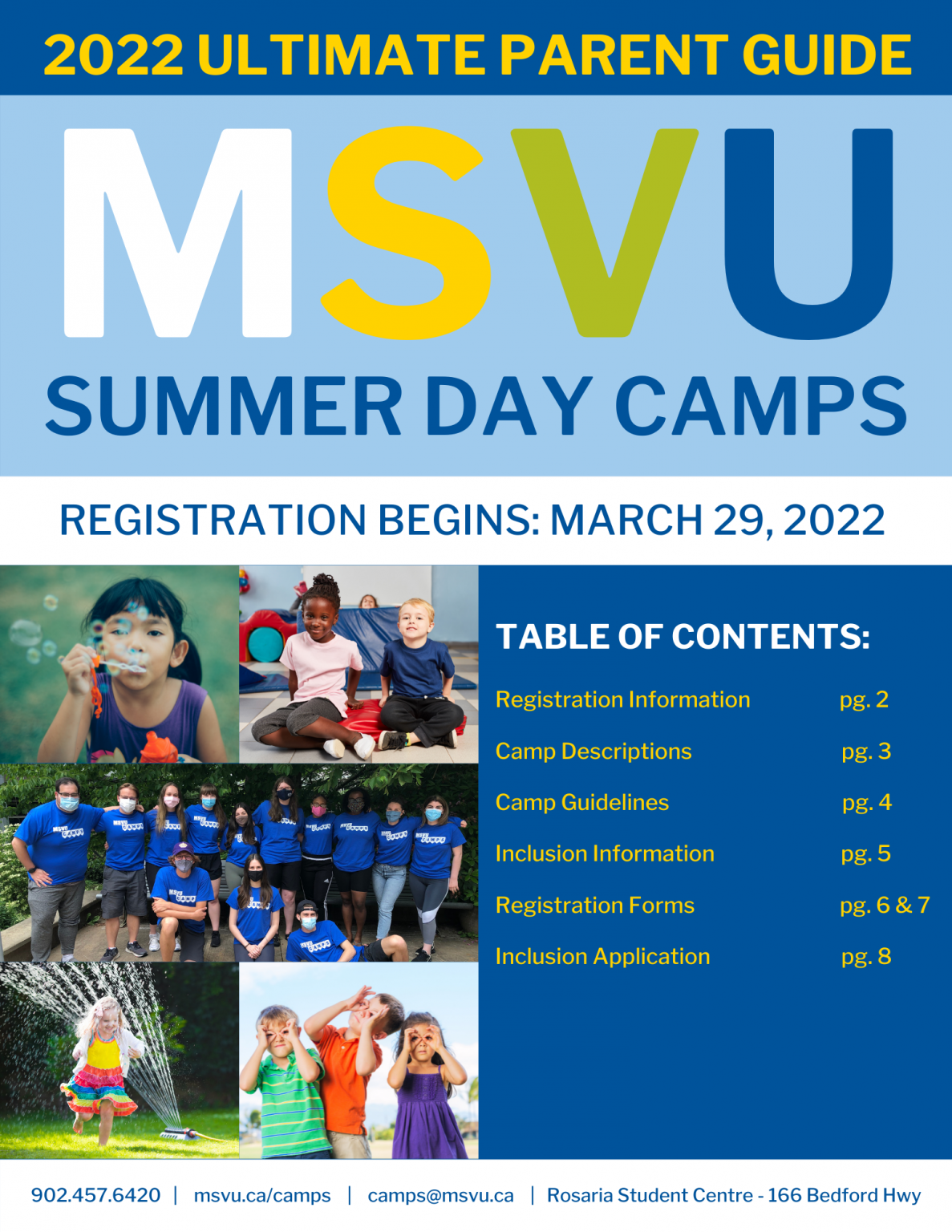 Summer Day Camps for Kids Halifax, Nova Scotia One Week Camps