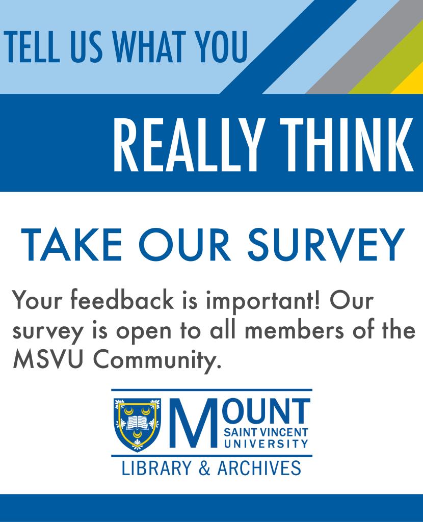 MSVU Library & Archives user survey ad