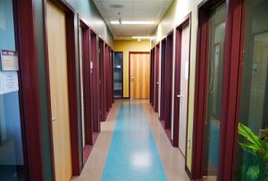 Corridor in the business and tourism department in McCain centre 