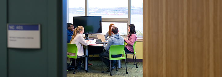 Students in a classroom