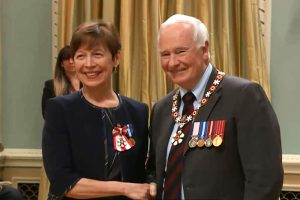 Ramona receiving the Order of Canada