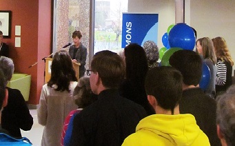 Ramona speaking at the LC opening-website