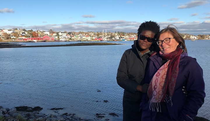 Sharon and Alla in Lunenburg