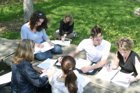 Students outside