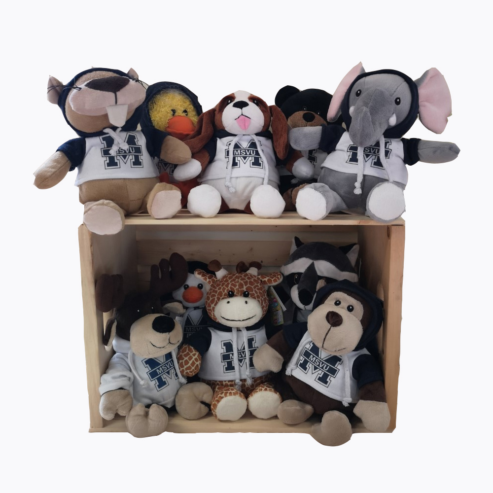 MSVU Plush Animals with Hoodies