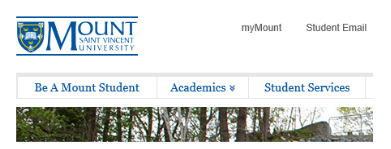 Use the MyMount link on the MSVU website