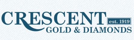 crescent gold and diamonds