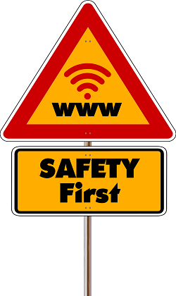 WWW Safety First Road Sign