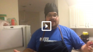 man wearing a chef cap