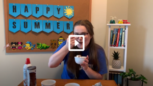 woman tasting ice cream