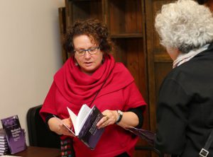 Dr. Marnina Gonick at a book launch