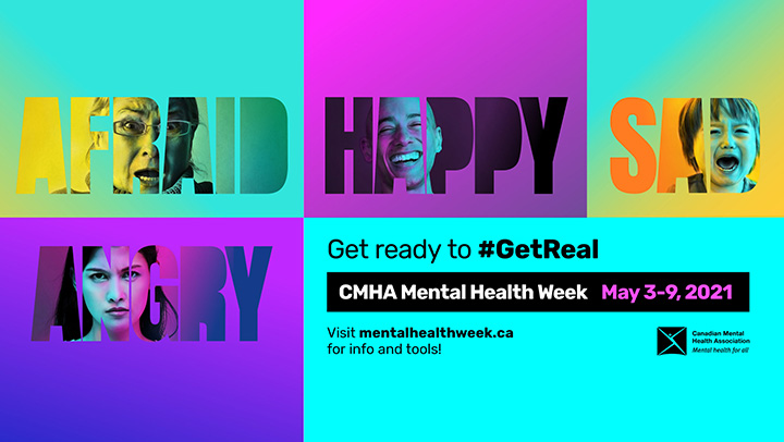 The Canadian Mental Health Association's Mental Health Week Campaign Banner (Name it don't numb it)