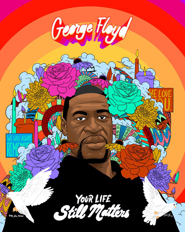 Marking the anniversary of the death of Floyd Mount Saint