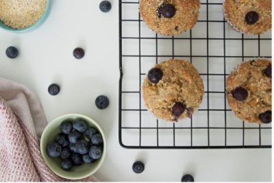 Image of Caribbean Blueberry Cornmeal Muffins recipe