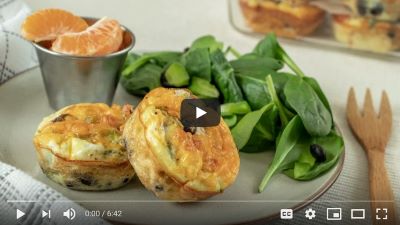 Mini Crustless Quiches with Black Beans video thumbnail