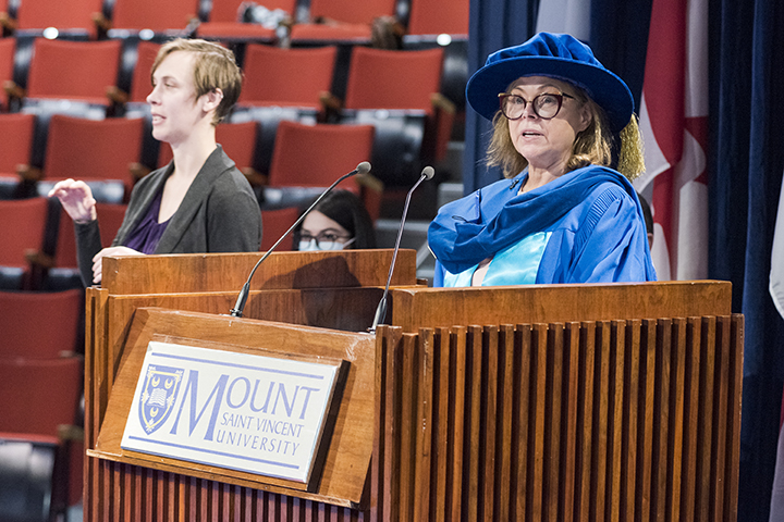 Margaret Anne Fountain delivering speech