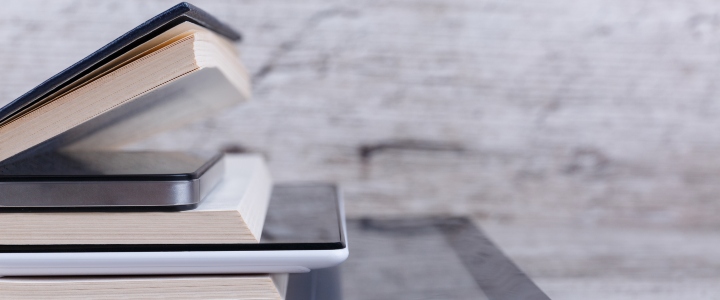 Books stacked on top of eachother