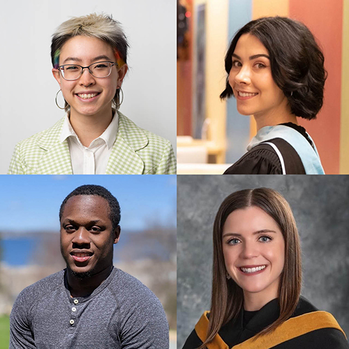 The valedictorians for the Spring 2022 convocation at MSVU