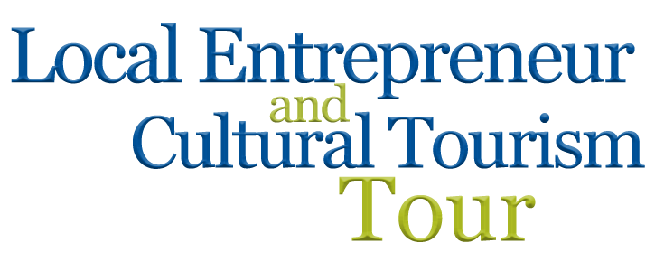 Local Entrepreneur and Cultural Tourism Tour logo. This is a button that connects to the webpage with information.