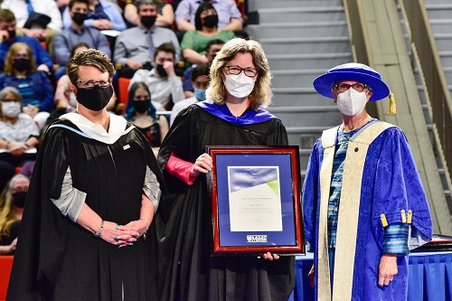 Professor Susan Stevens, recipient of the Alumni Part-Time Teaching Award