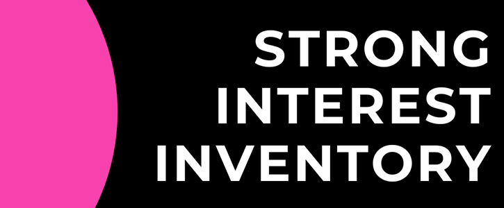 Strong Interest Inventory logo. This is a button that will take you to the webpage with more information. 