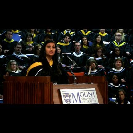 Alissa Ali, valedictorian at 2014 Convocation