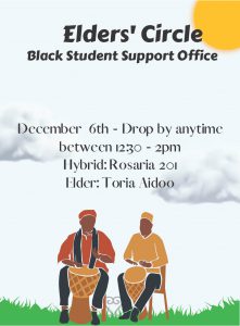 December Poster for Elders' Circle