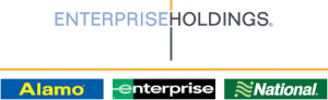 Enterprise Logo, which is composed of Enterprise Holdings, the Alamo logo, and the National Logo