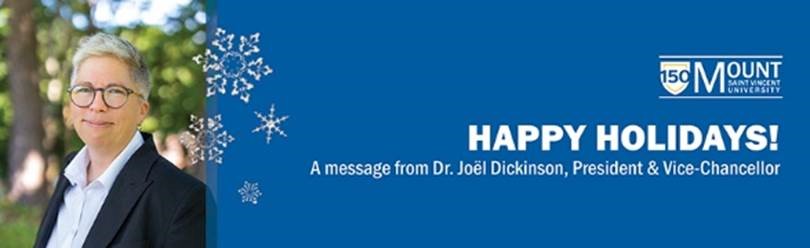 Happy Holidays - A message from Dr. Joël Dickinson
