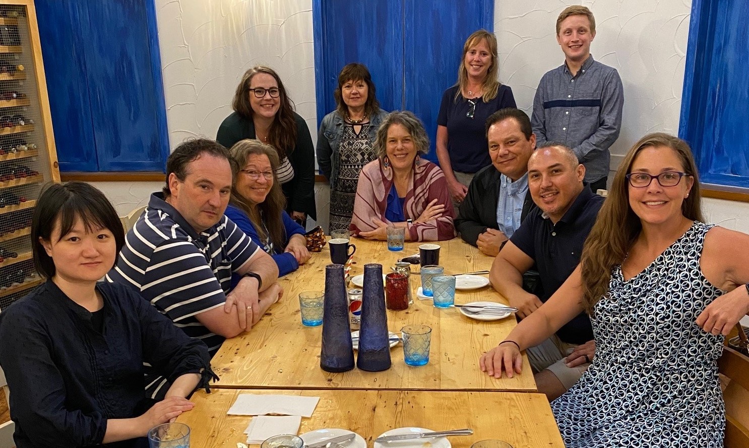 Members of the MSVU Business and Tourism Kinu Executive Team and Kinu Project Team Left to right – Dr. Shuyue Huang, Dr. Peter Mombourquette, Catherine Martin, Melanie Lowe, Miriam Gallant, Shannon Monk, Professor Paulette Cormier-MacBurnie, Robert Bernard, Nicholous Deal, Bradley Paul, Professor Jennifer Guy