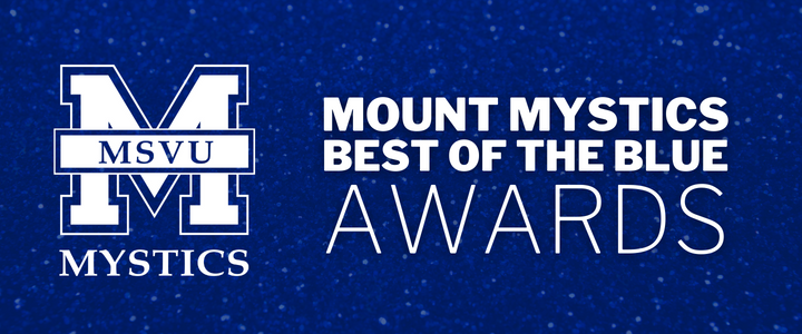 Mystics logo and text promoting the Best of the Blue Awards