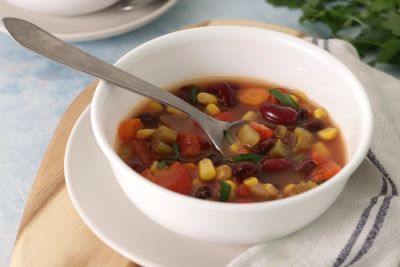 A bowl of Tex Mex Soup