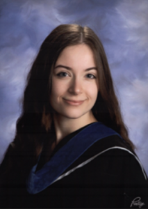 Cheyenne Hardy in her graduation gown