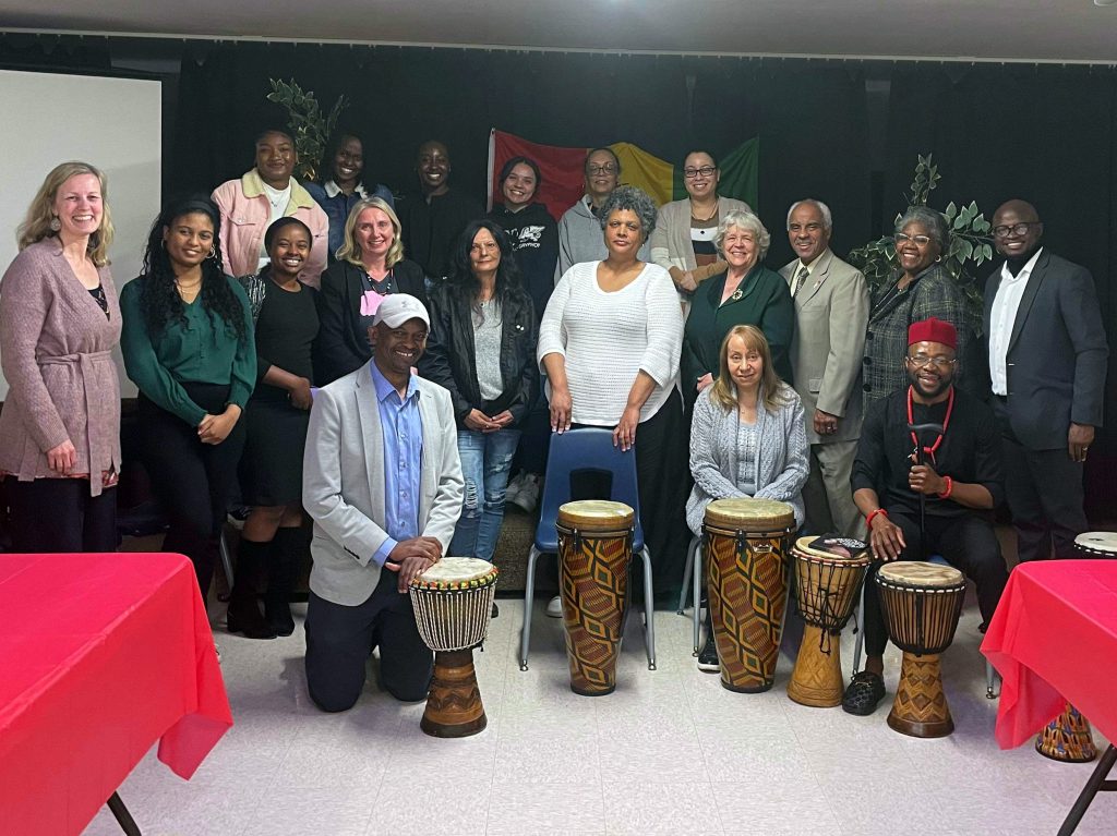 A group photo of the participants at the celebrating Africentric representations of peace event at new Glasgow