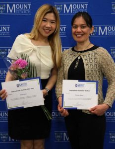 The International students of the year: Faviola Castro and Katie Chan