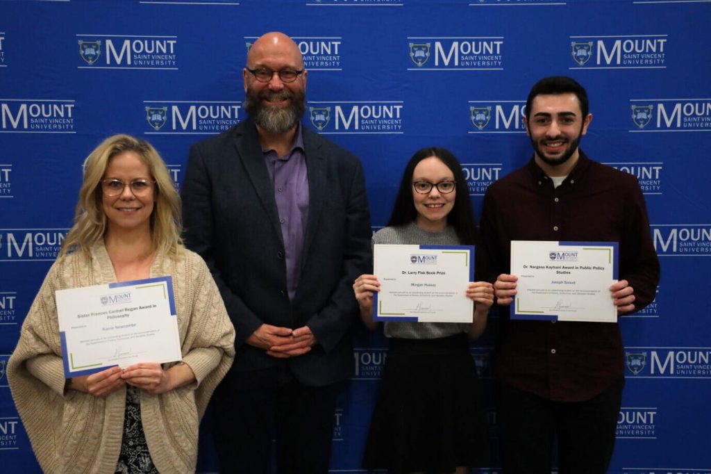 Three of the Winners from the PECS awards: Karrie Newcombe, Morgan Hussey, and Joesph Saoud