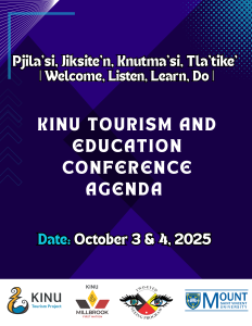 Kinu Tourism Project - Text Regarding the conference happening on Oct 3rd and 4th