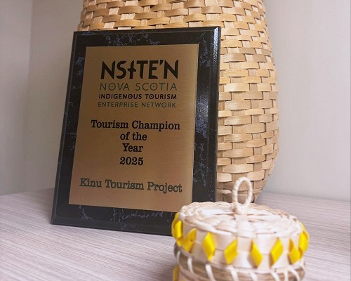 The NSITEN Award - the Award reads" Tourism Champion of the Year 2025. Kinu Tourism Project."