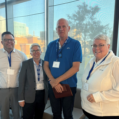 From left to right: The Honourable Brendan Maguire, Dr. Joël Dickinson, Peter Moreira and Cathy Bennett
