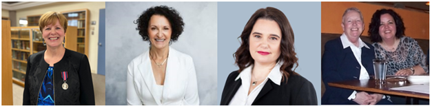 From left to right: Dr Jamie Metsala, Dr. Susan Brigham, Karen White, and Robyn McIsaac