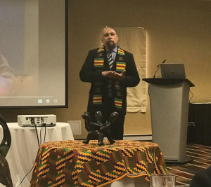 Martin Morrison Presenting as part of the Africentric Bachelor of Education Cohort.
