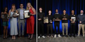 Mystics women's and men's basketball award recipients