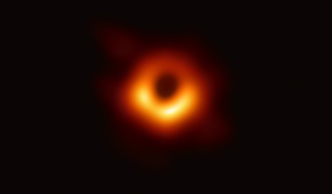 A view of a black hole from a telescope